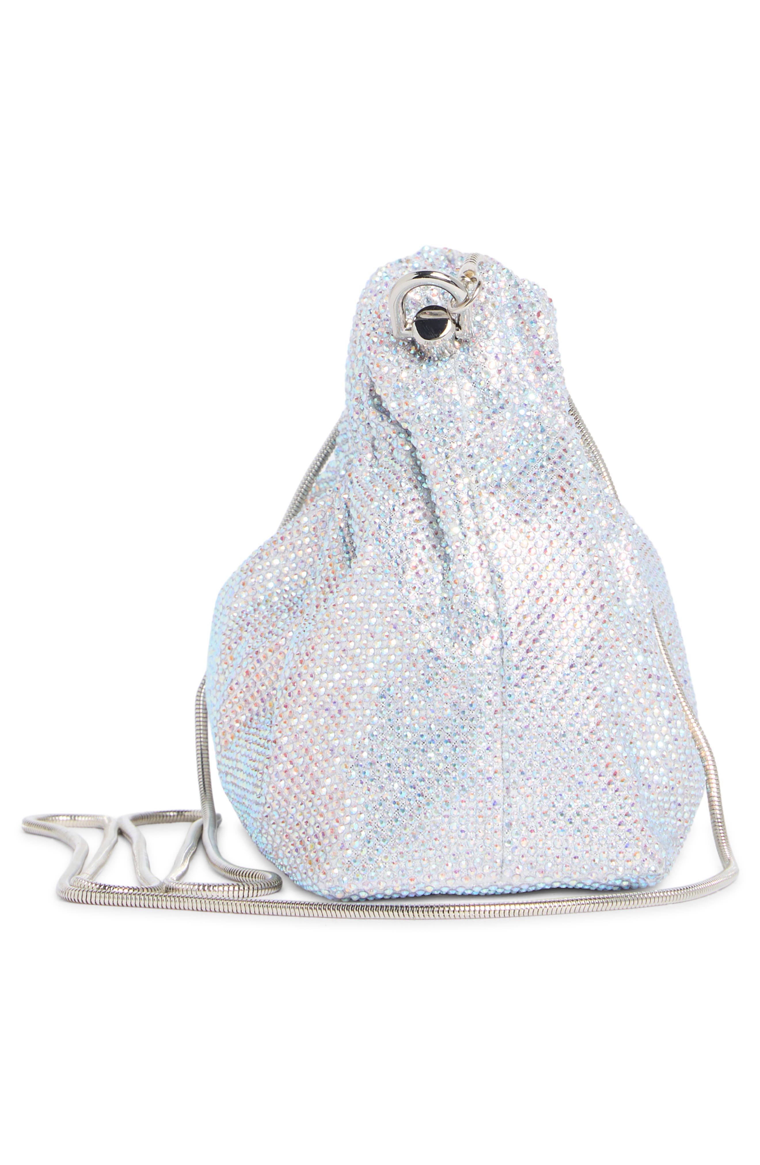 Jessica McClintock Leann Crystal Embellished Clutch, Alternate, color, 
