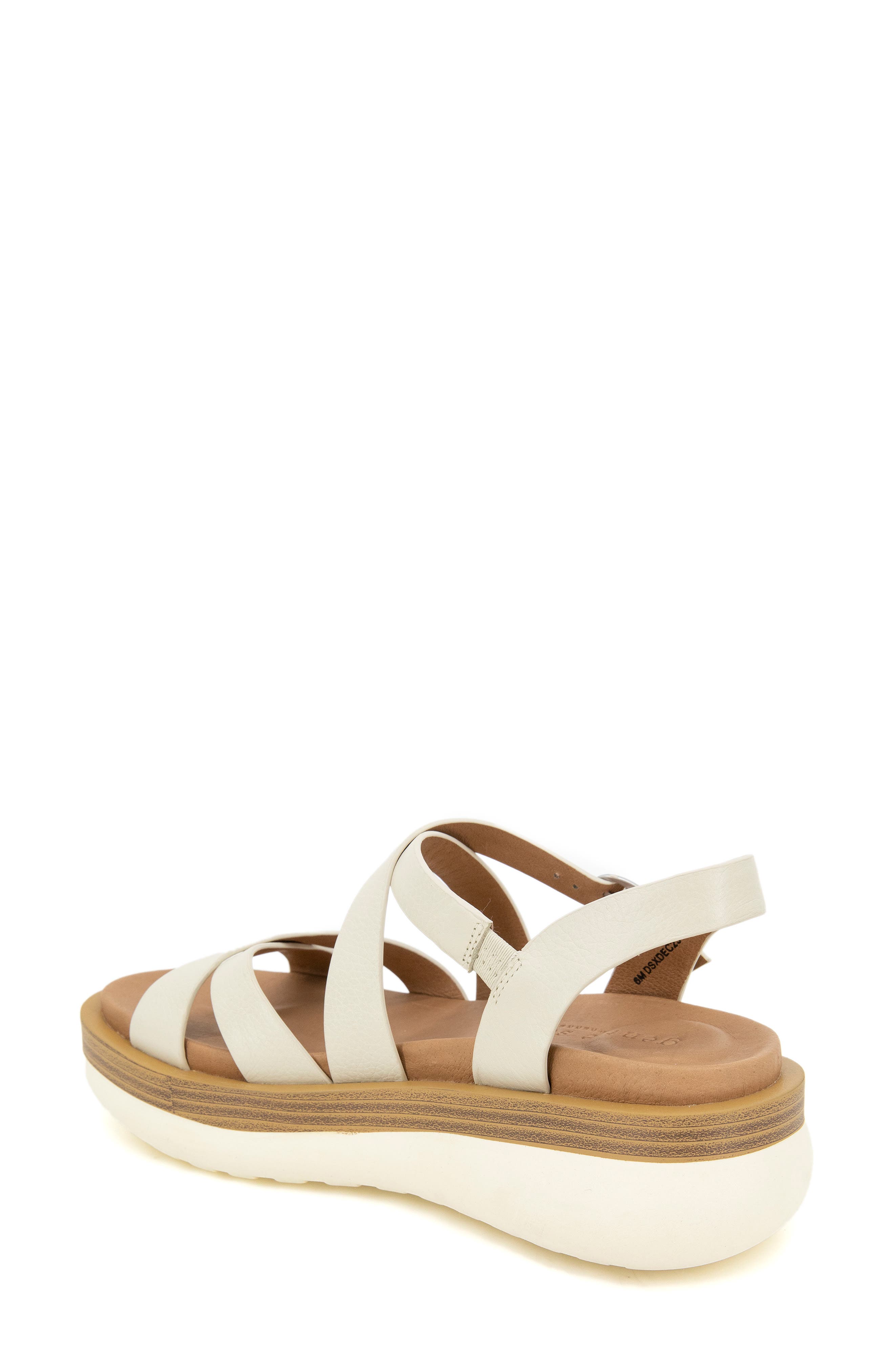Gentle Souls Rebha Strappy Wedge Sandal, Alternate, color, Stone Leather