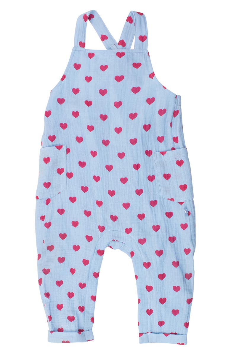 RuggedButts Steal Your Heart Cotton Gauze Romper, Main, color, 