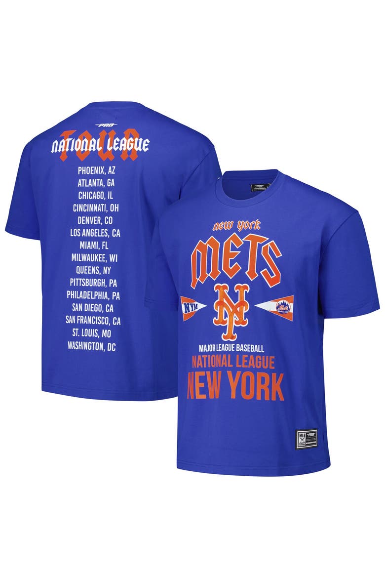 Men's Pro Standard Royal New York Mets Oversized City Tour T-Shirt, Alternate, color, Royal