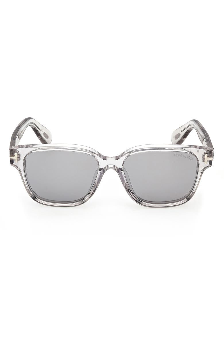 TOM FORD 54mm Square Sunglasses, Main, color, Grey / Other / Smoke