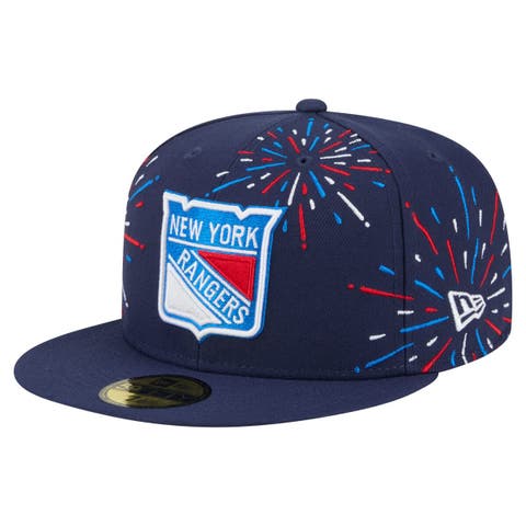 Men's New Era  Navy New York Rangers Americana Fireworks 59FIFTY Fitted Hat