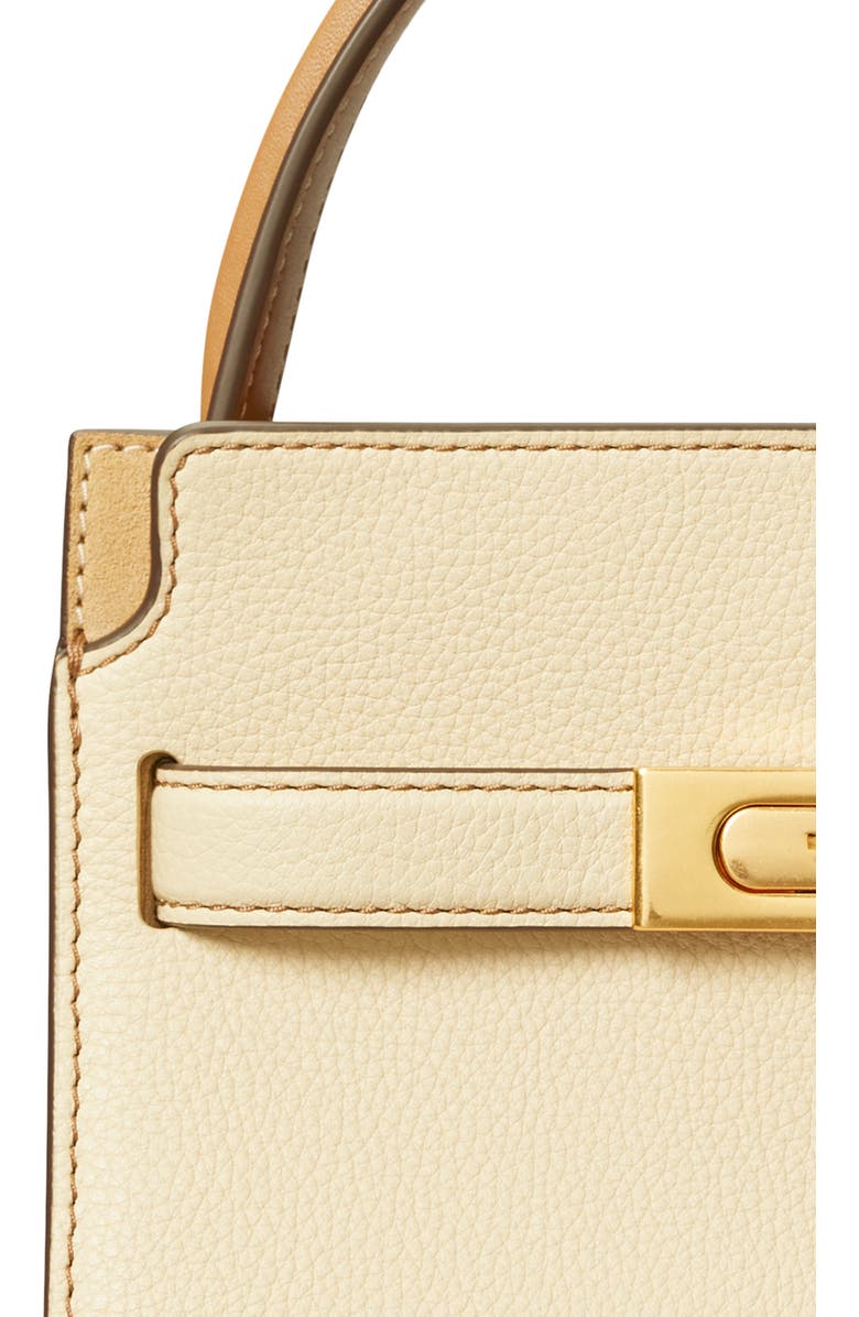 Tory Burch Petite Lee Radziwill Suede & Pebble Leather Double Bag, Alternate, color,