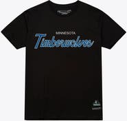 Mitchell & Ness Men's Mitchell & Ness Black Minnesota Timberwolves Vintage Wordmark T-Shirt