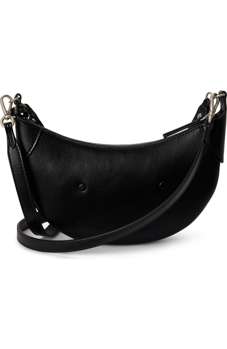 Polo Ralph Lauren Polo ID Stud Sport Calf Leather Crossbody Bag, Alternate, color, Black