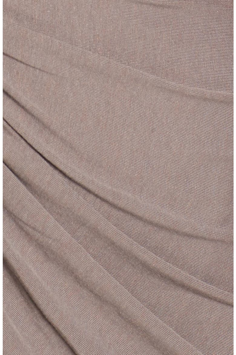 Knot Detail Midi Dress, Alternate, color, TAN DUSK