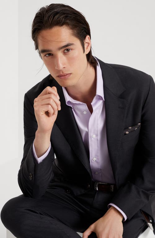 Brunello Cucinelli Houndstooth Blazer In Anthracite
