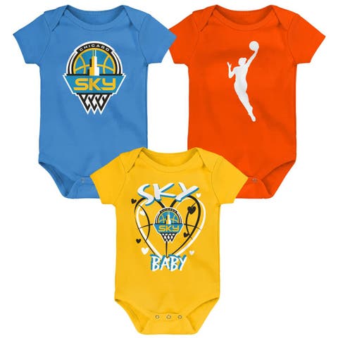 Infant Outerstuff  Chicago Sky Slide Home 3-Piece Creeper Set