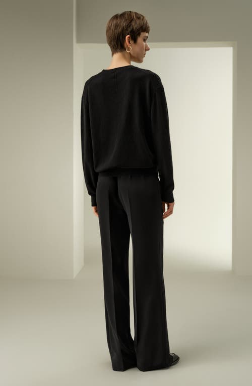 Lilysilk Baby Cashmere V-neck Sweater In Black