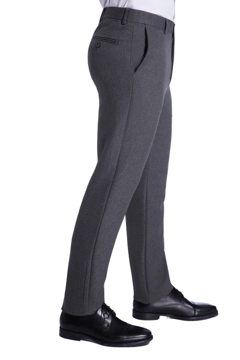 Modern Fit Sharkskin Pants, Alternate, color, CHARCOAL