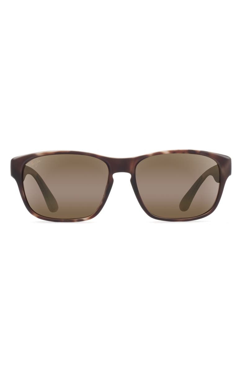 Maui Jim Mixed Plate 58mm Polarized Rectangular Sunglasses, Main, color, 