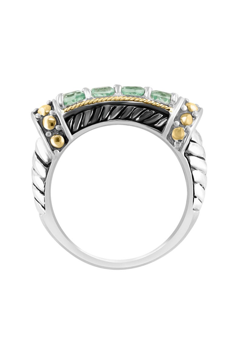 Two Tone Amethyst Ring, Alternate, color, GREEN