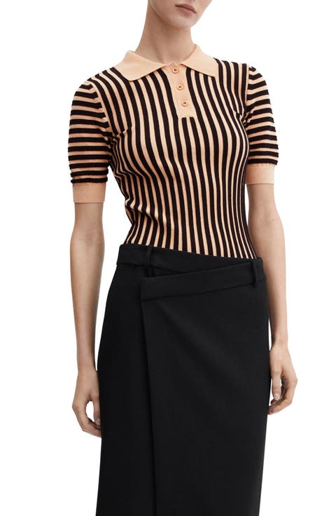 Carmin Stripe Jersey Polo