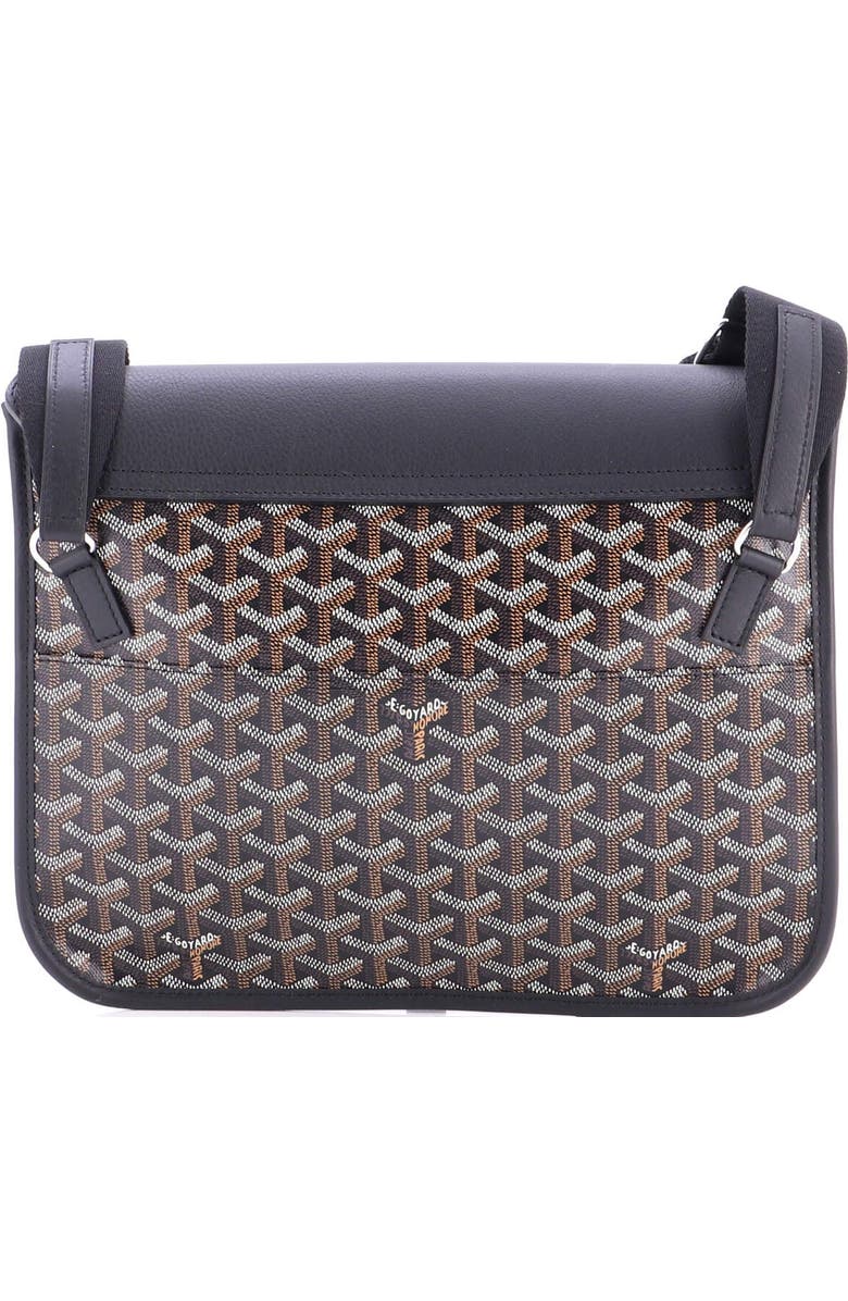 Pre-Owned Goyard Coursier Messenger Bag Coated Canvas and Leather, Alternate, color, Black