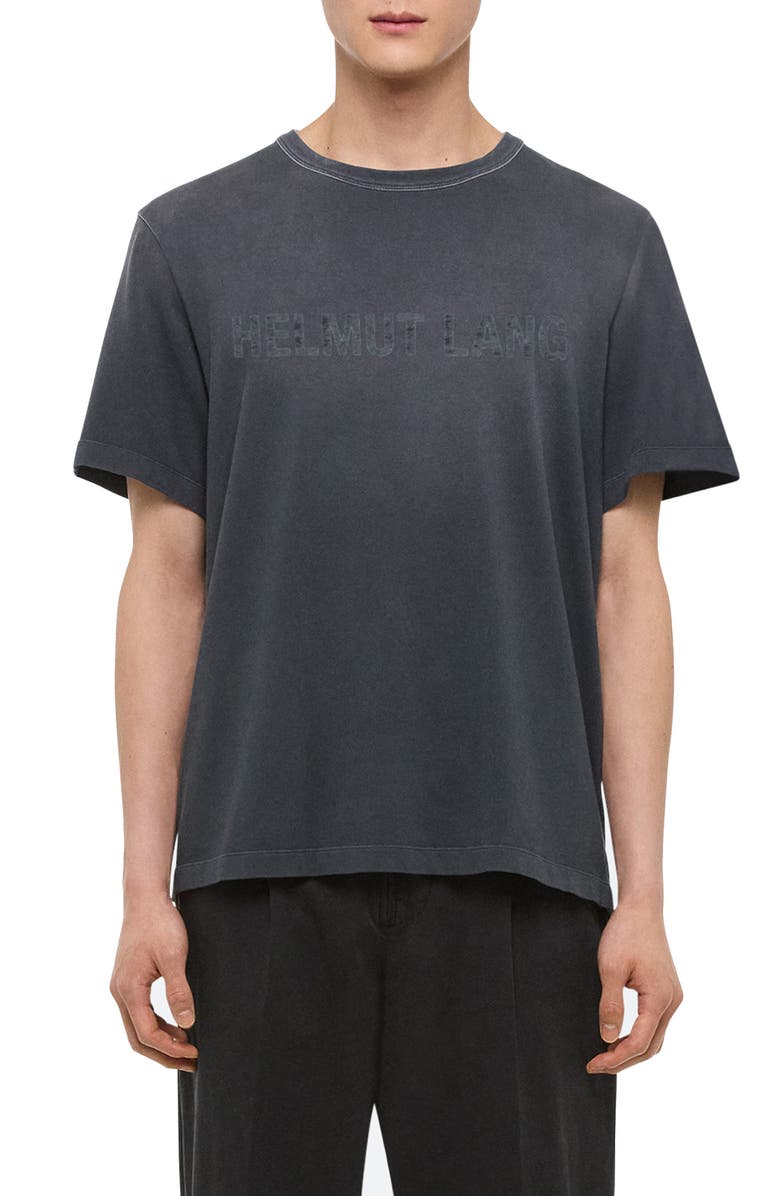 Helmut Lang Corduroy Logo Cotton T-Shirt, Main, color,