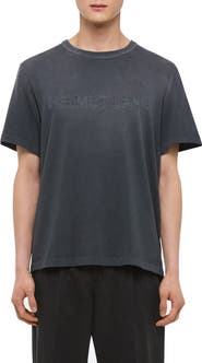 Helmut Lang Corduroy Logo Cotton T-Shirt