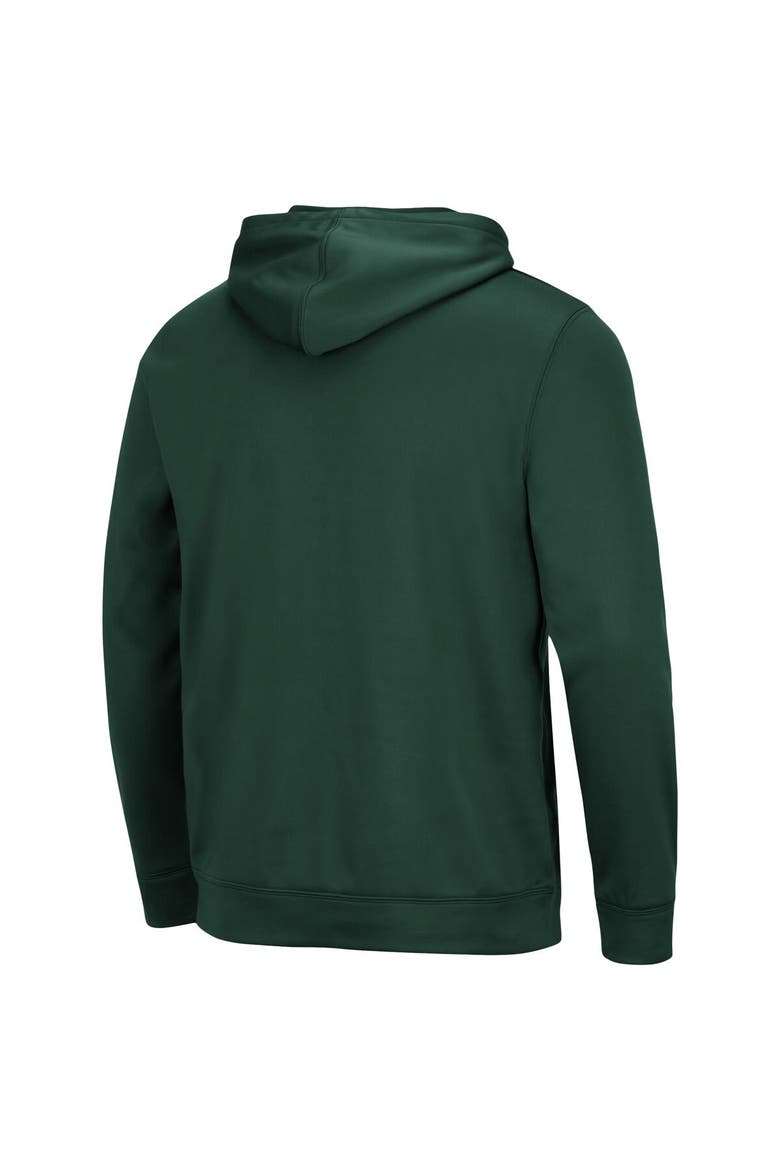 Men's Colosseum Green Hawaii Warriors Lantern Pullover Hoodie, Alternate, color, Green