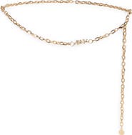 Kate Spade New York Rhinestone Flower Chain Belt