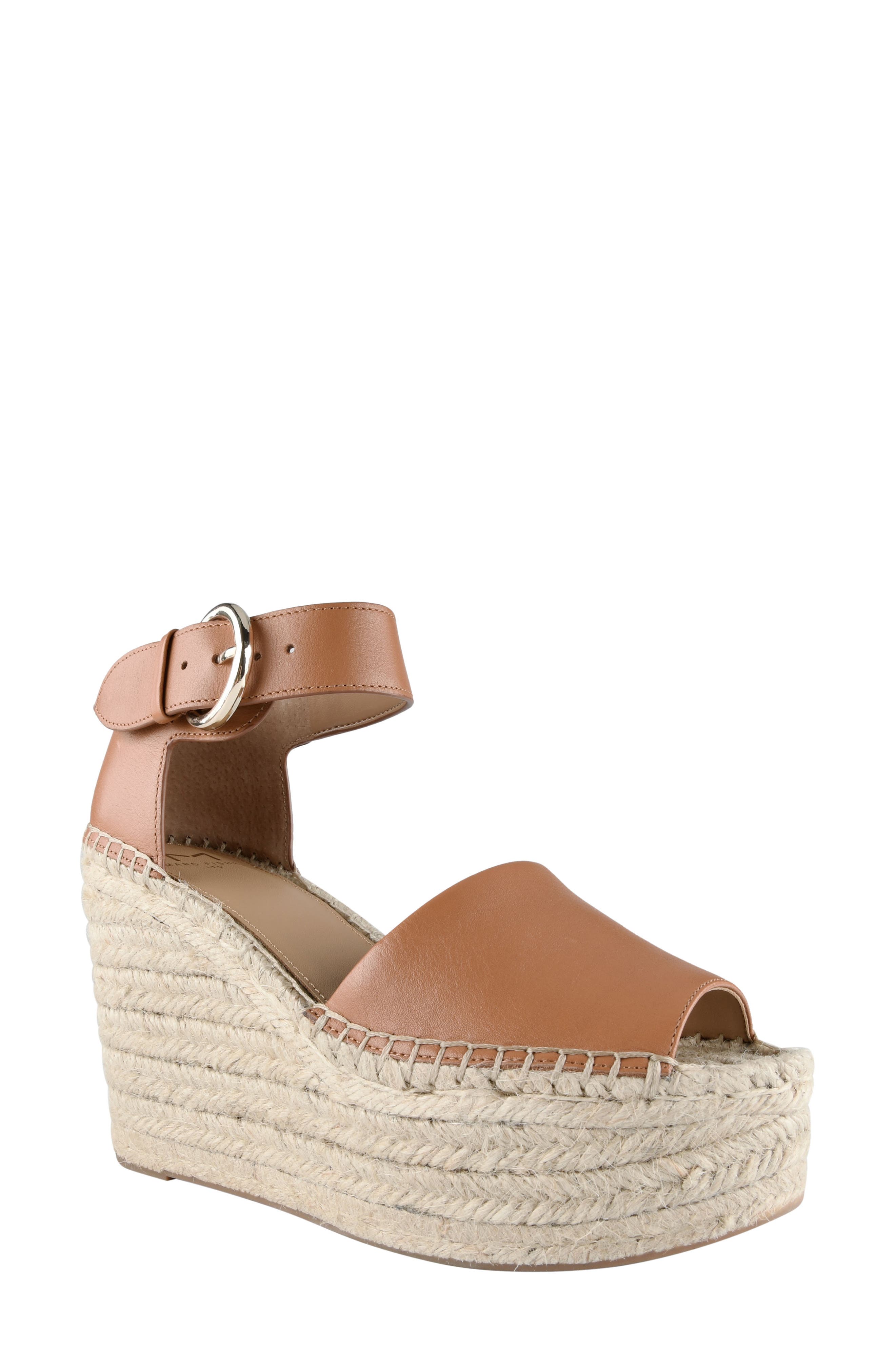 Alida Espadrille Platform Wedge, Main, color, TAN LEATHER