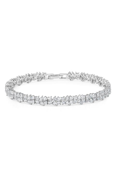 Multi Cluster Cubic Zirconia Bracelet