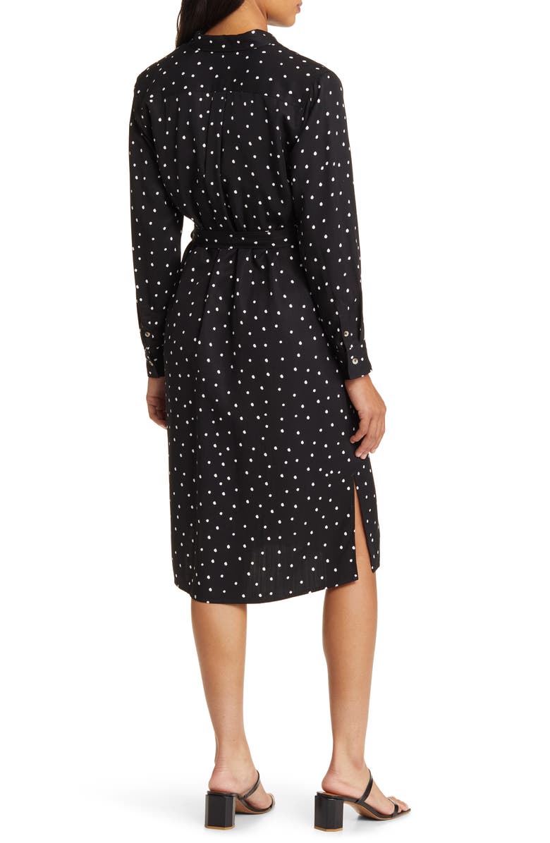 Hatley Polka Dot Long Sleeve Shirtdress, Alternate, color,