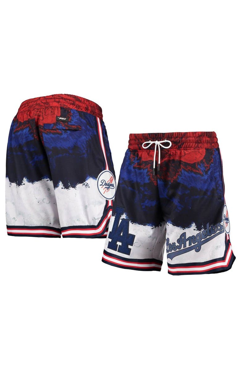 PRO STANDARD Men's Pro Standard Los Angeles Dodgers Red White and Blue Shorts, Main, color, 