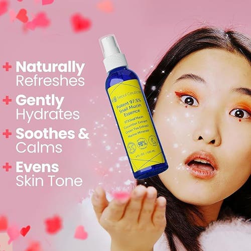 Seoul Ceuticals Korean Skincare Potent 97.5% Snail Mucin Essence In Transparent