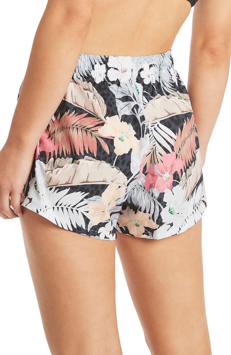 Sea Level Calypso Cover-Up Shorts, Alternate, color,