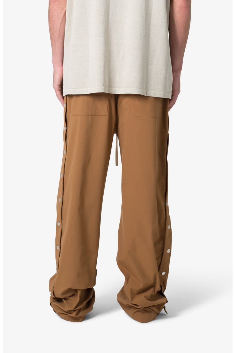 Side Snap Nylon Pants, Alternate, color, BROWN