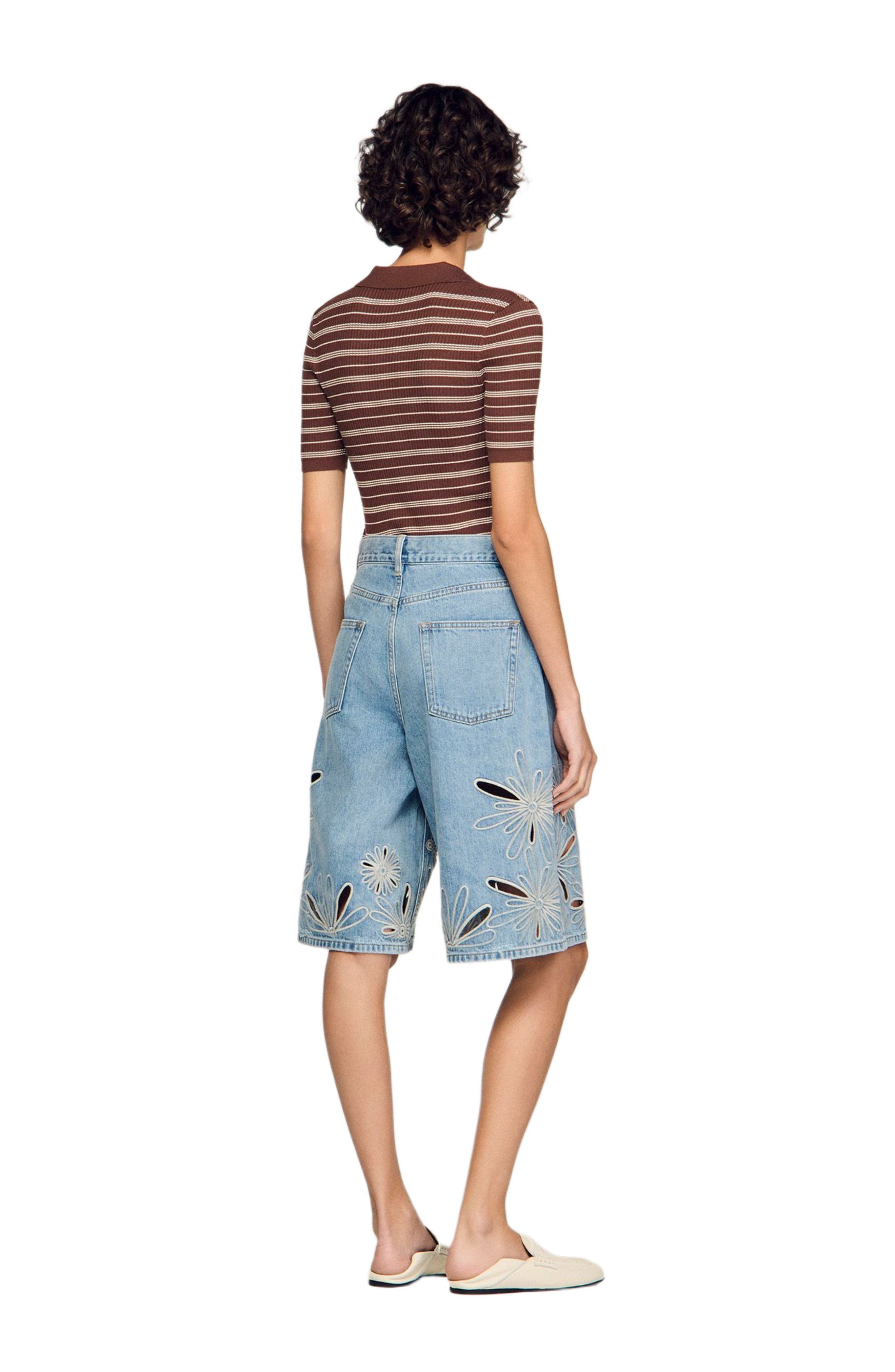 Embroidered Bermuda shorts - image 2