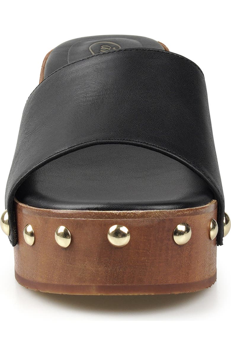 Candie's Jewell Platform Wedge Slide Sandal, Alternate, color, Black Leather