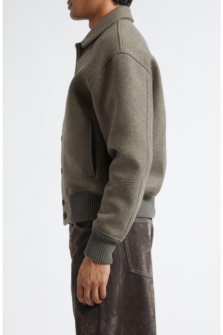 Le Feltro Bomber Jacket, Alternate, color, DARK KHAKI