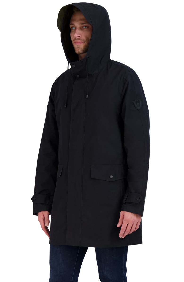 Vince Camuto Water Resistant Hooded Jacket, Alternate, color,