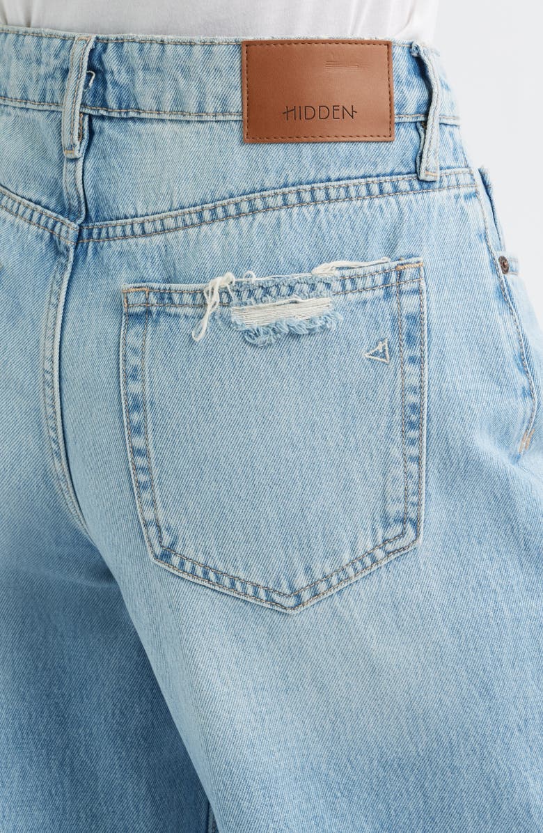 HIDDEN JEANS Ripped & Distressed Extra Wide Leg Jeans, Alternate, color, Medium Wash
