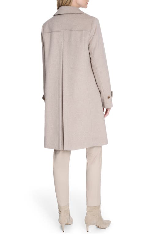 Cole Haan Wool Blend Coat In Brown