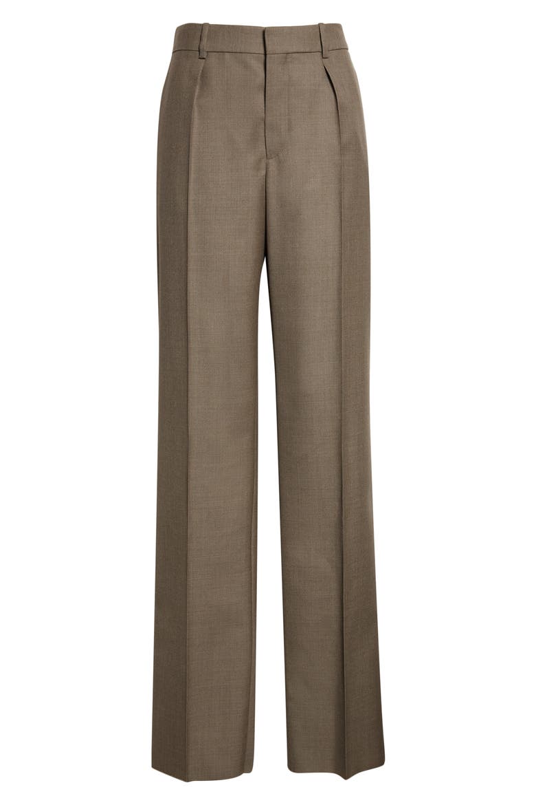 Wool Straight Leg Pants, Alternate, color, TAUPE CHINE