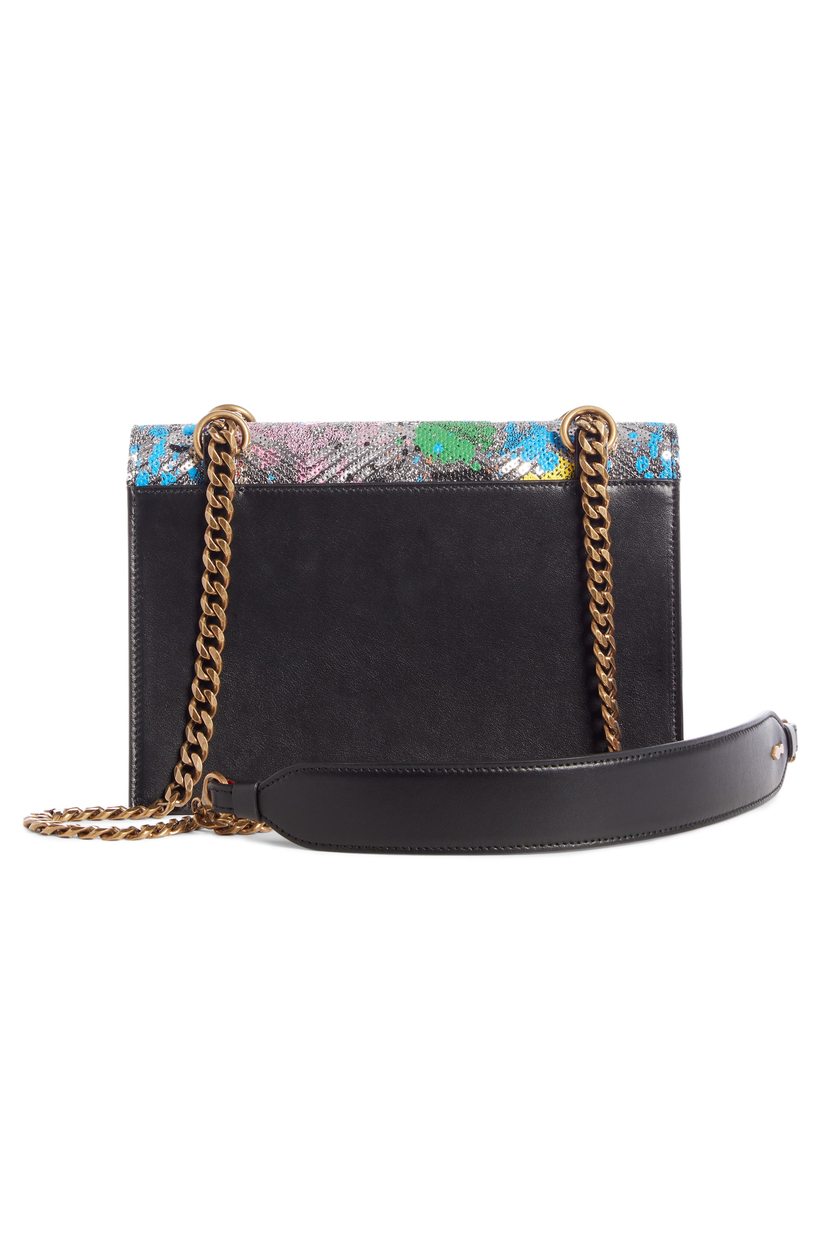 Christian Louboutin Small Elisa Splatter Sequin Leather Crossbody Bag, Alternate, color, 