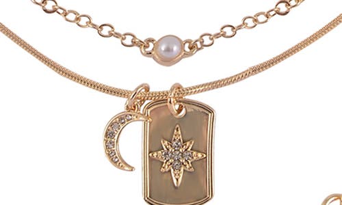 Rachel Rachel Roy Faux Pearl Stud Earrings & Layered Necklace Set