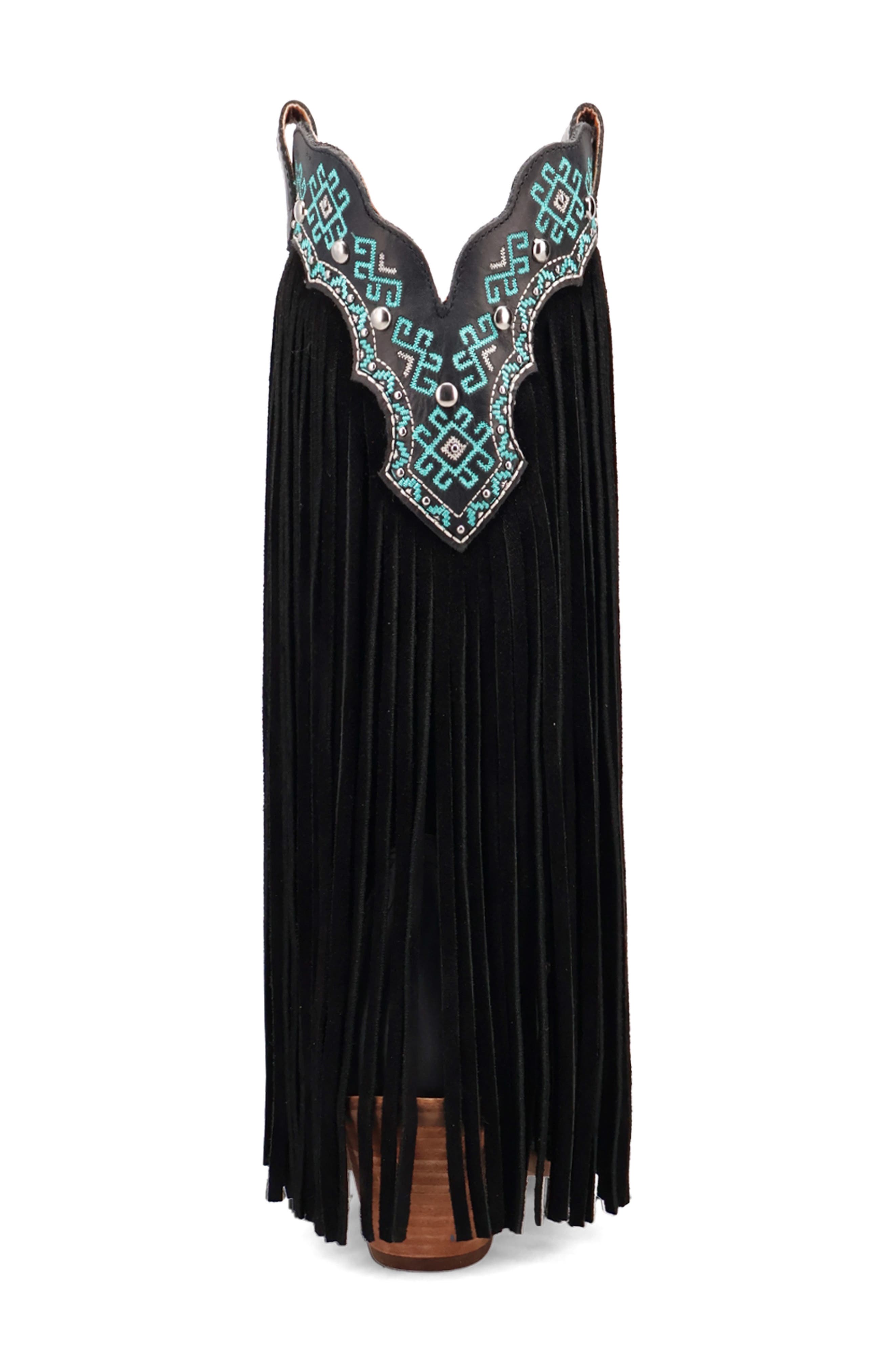 Dingo Tequila Sunrise Western Boot, Alternate, color, Black