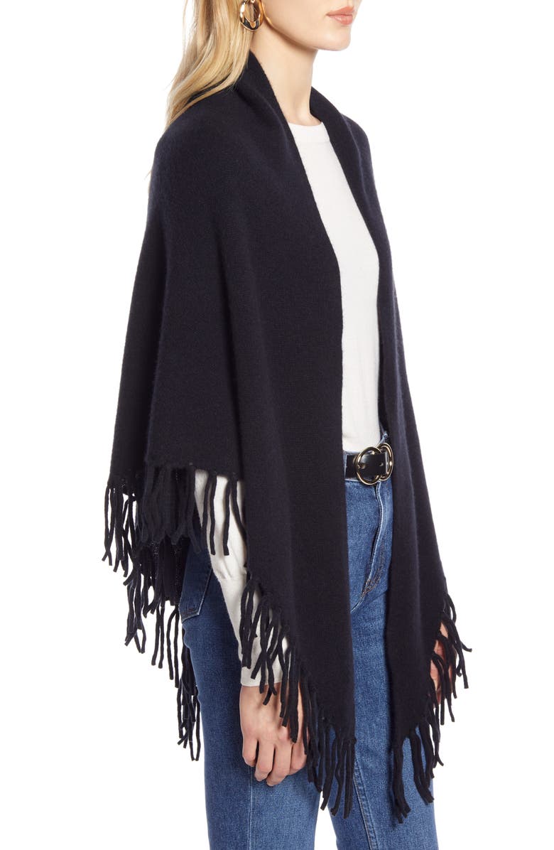 Halogen<sup>®</sup> Fringe Cashmere Blanket Scarf, Alternate, color,