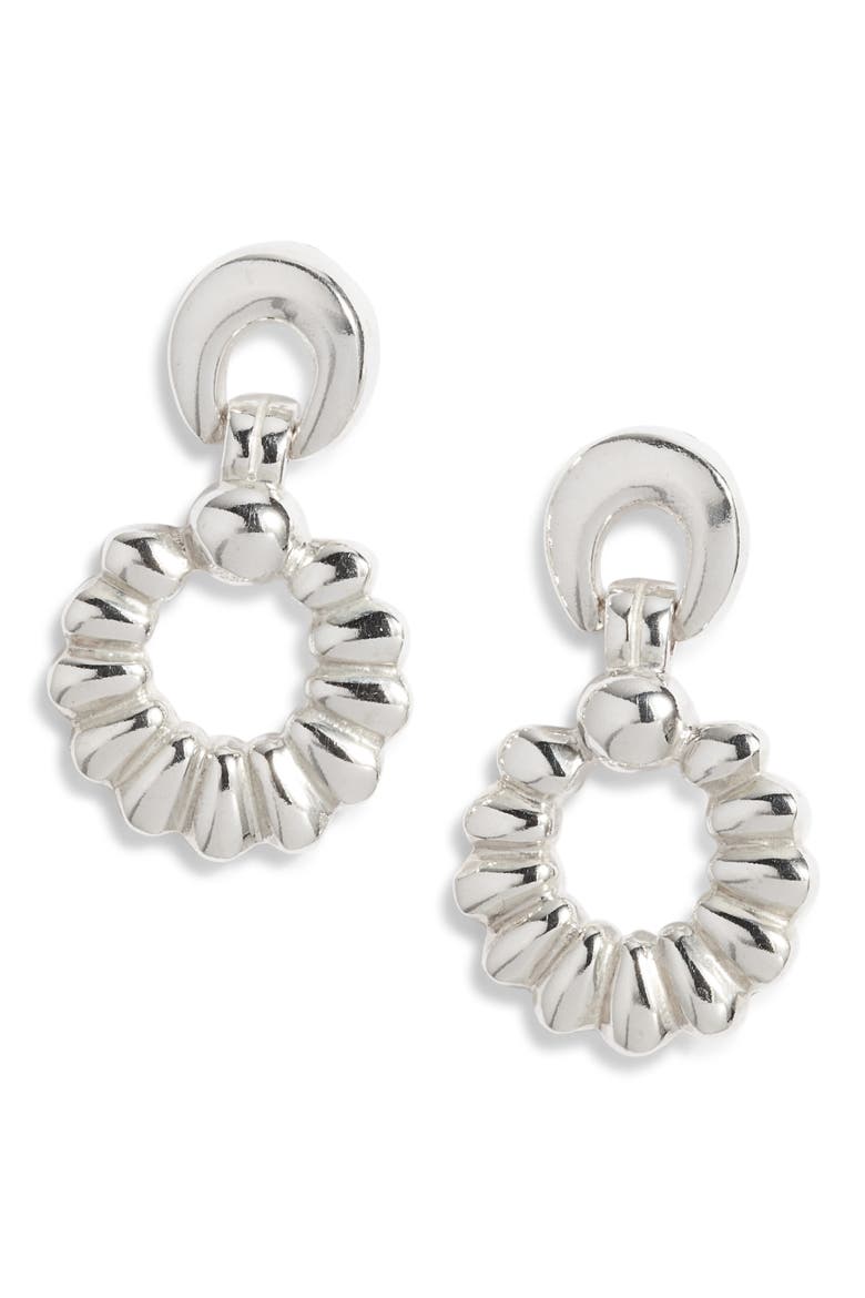 Railay Drop Earrings, Main, color, SILVER