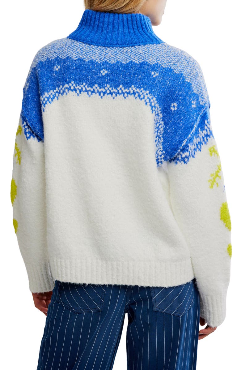 Free People Mythical Half Zip Pullover, Alternate, color, Starbright Combo