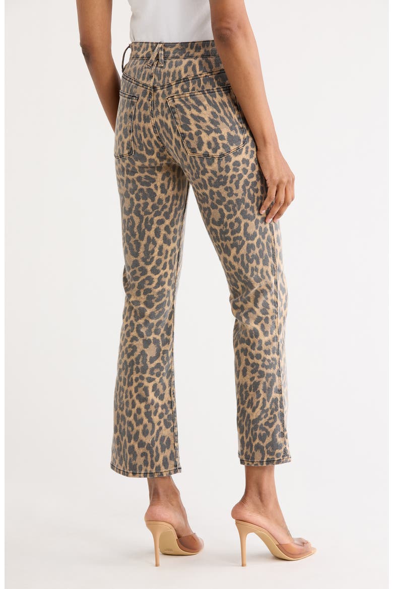 Good Kick Flare Leopard Print Jeans, Alternate, color, LEOPARD