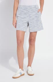 Lysse Lily Pull-On Mid Thigh Summer Tweed Shorts