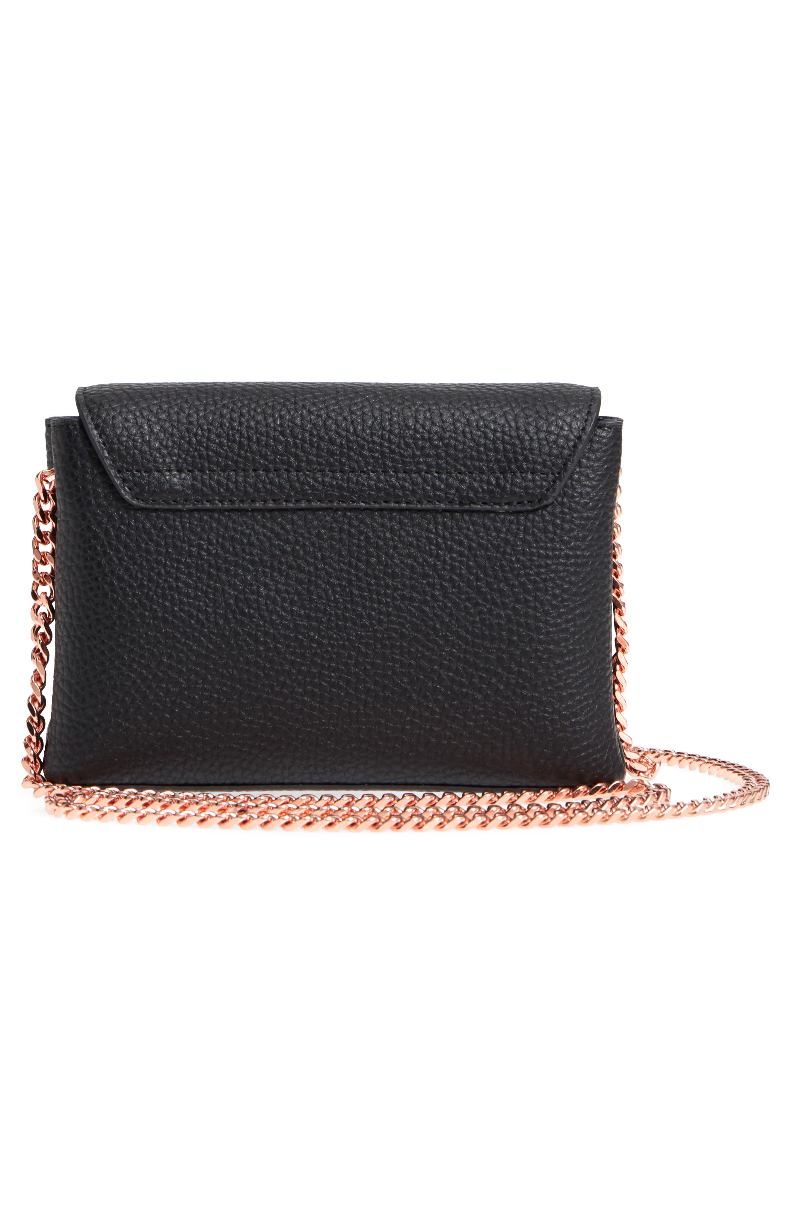 Ted Baker London Bow Leather Crossbody Bag, Alternate, color, 