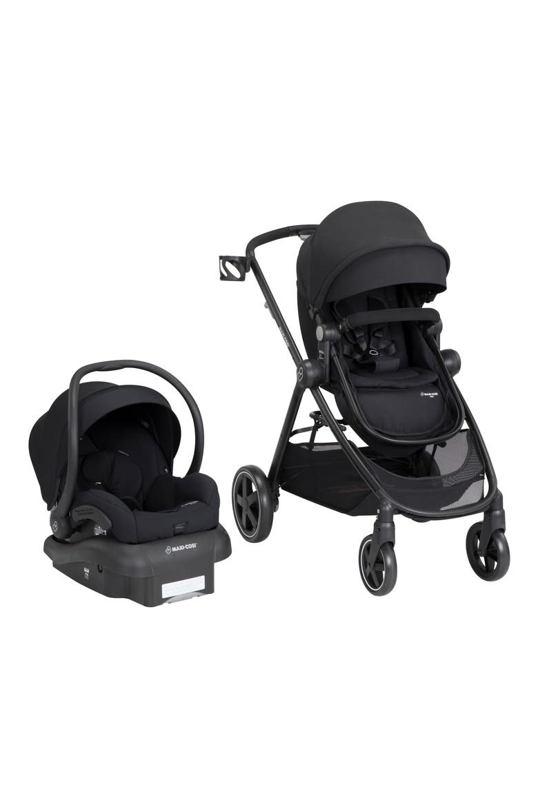 5-1 Mico 30 Infant Car Seat & Zelia Stroller Modular Travel System, Main, color, NIGHT BLACK