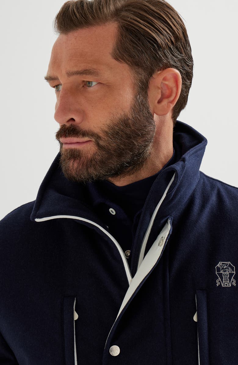 Brunello Cucinelli Mountain safari jacket, Alternate, color, Blue