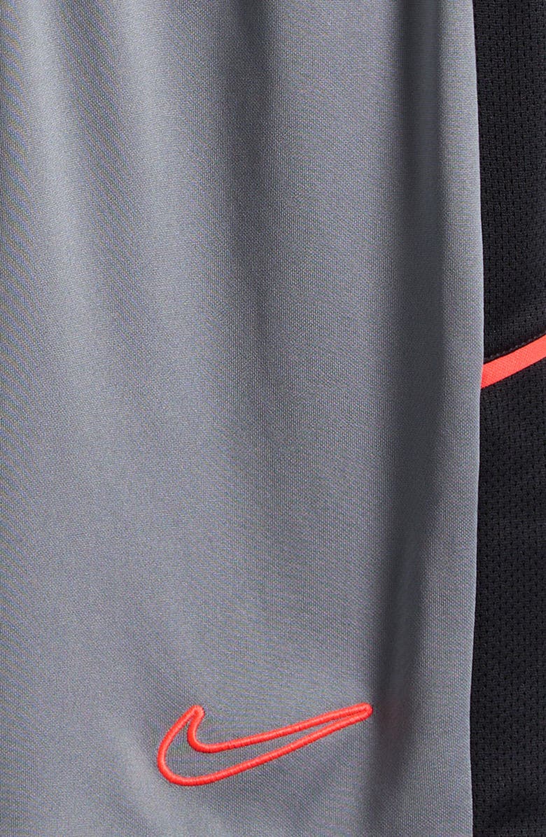 Nike Kids' Academy Dri-FIT Soccer Shorts, Alternate, color, Cool Grey/ Black/ Crimson