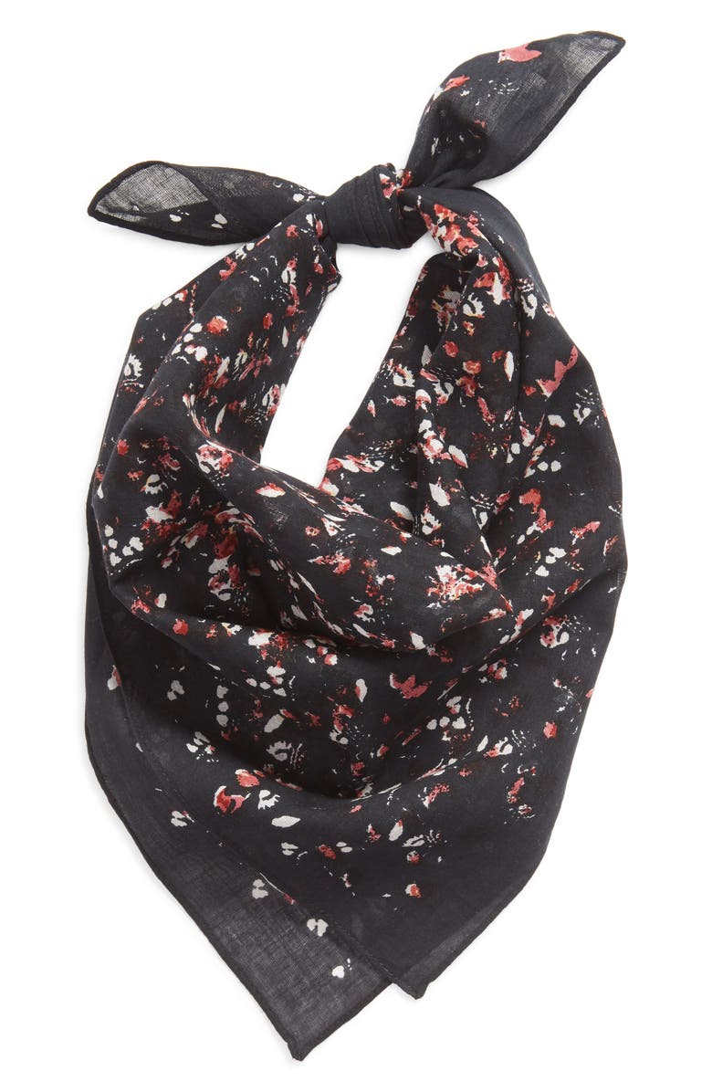 Treasure & Bond Women's Floral Square Bandana, Alternate, color,