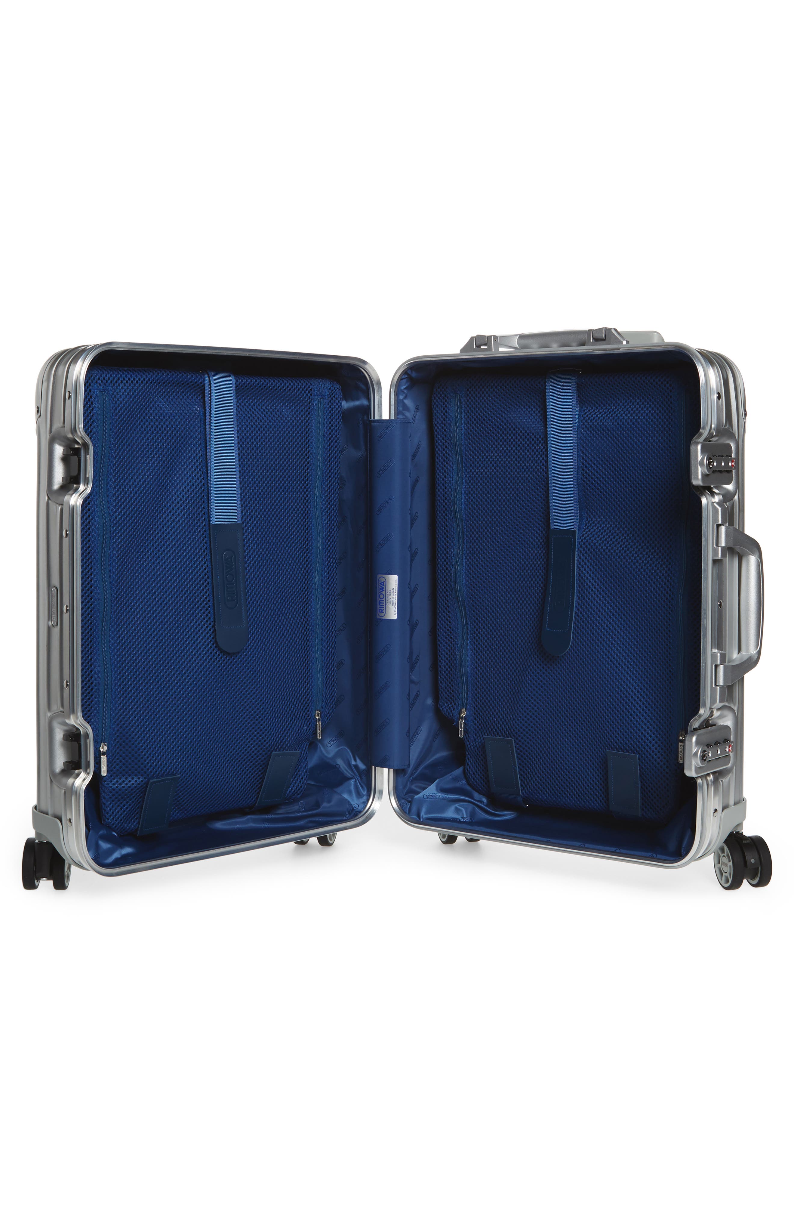 RIMOWA Topas 22-Inch Cabin Multiwheel<sup>®</sup> Aluminum Carry-On, Alternate, color, 